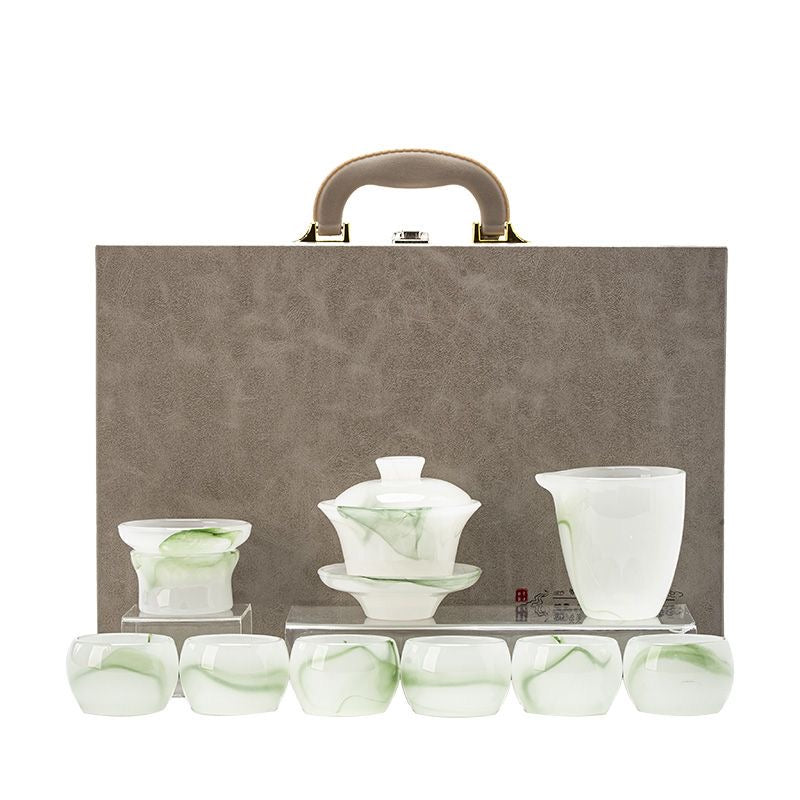 Natural glass tea set