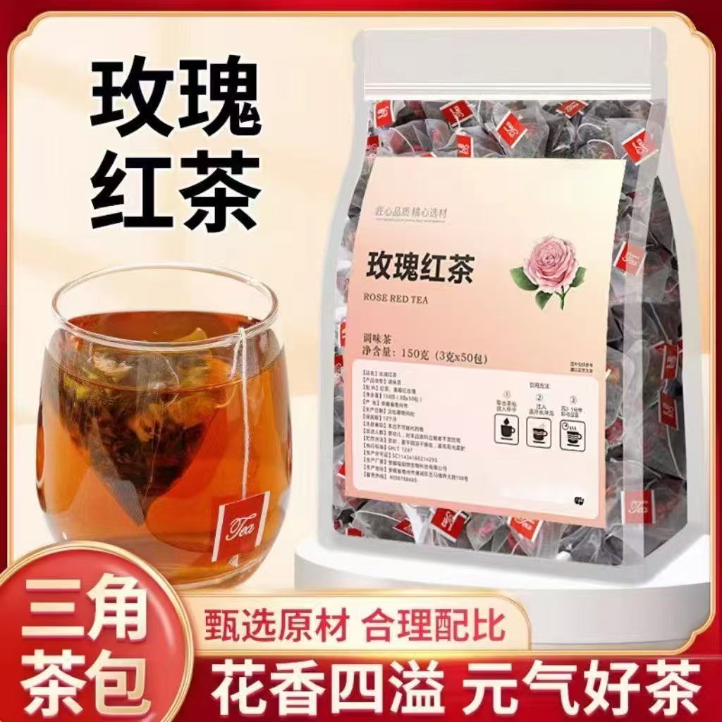 Roses, black tea, rose tea